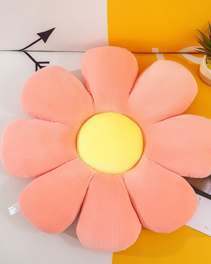 Poduszka dekoracyjna bawełniane siedzisko w kształcie kwiatu