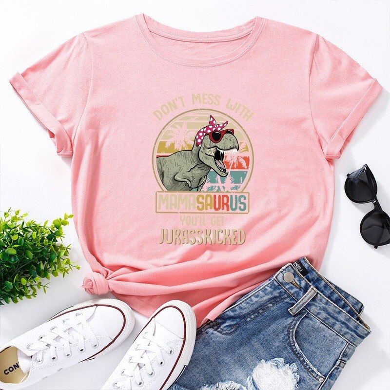 Damski T-shirt klasyczny z nadrukiem dla mamy