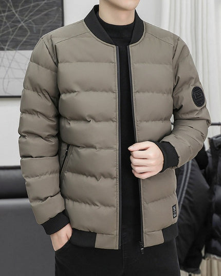 Męska kurtka zimowa pikowana bomberka