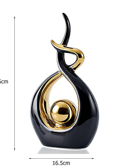 Figurka dekoracyjna ceramiczna abstrakcyjny wzór