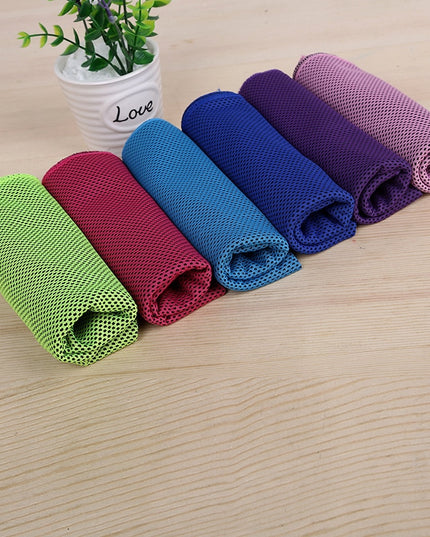 Ręcznik sportowy chłodzący w jednolitych kolorach