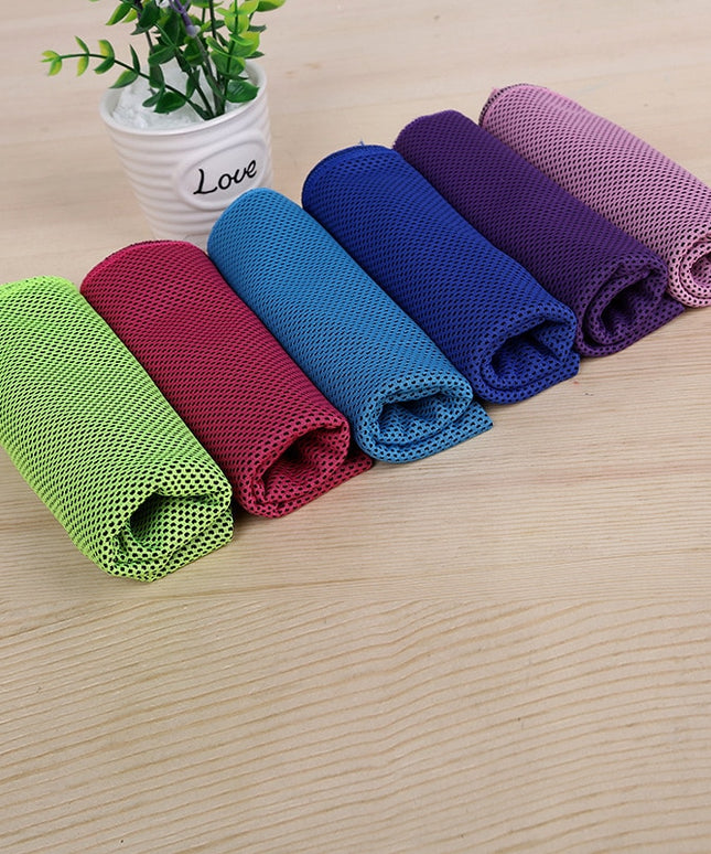 Ręcznik sportowy chłodzący w jednolitych kolorach