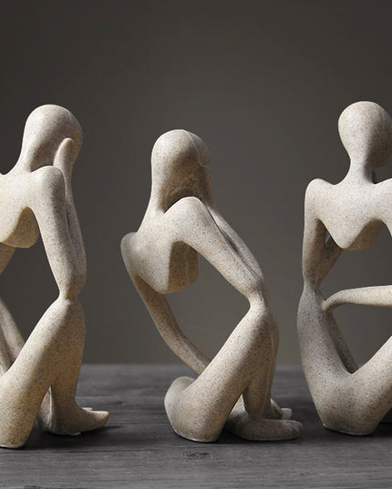 Figurka dekoracyjna postać z wycięciem minimalistyczny styl