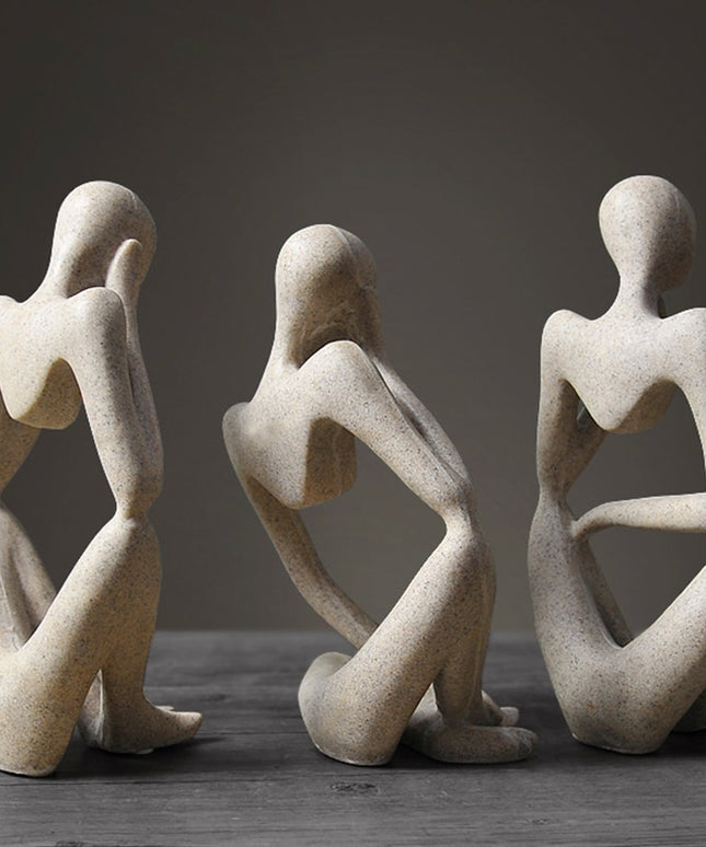 Figurka dekoracyjna postać z wycięciem minimalistyczny styl