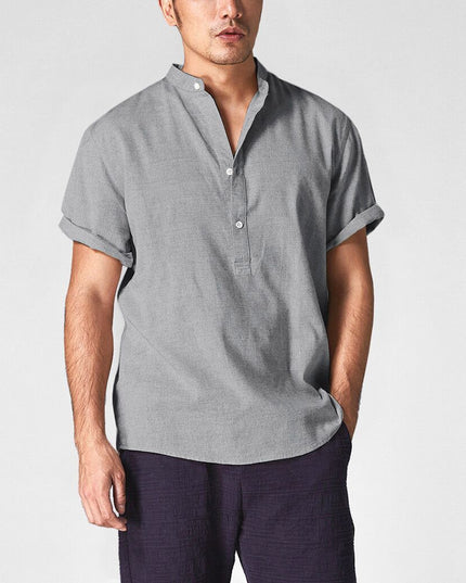 Męska koszulka polo z letniego materiału o luźnym kroju