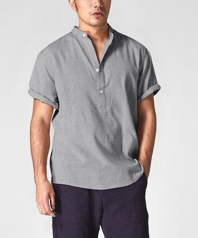 Męska koszulka polo z letniego materiału o luźnym kroju