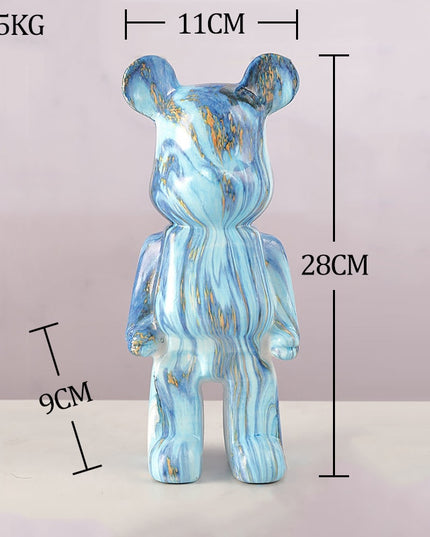 Figurka dekoracyjna ceramiczna kolorowy miś