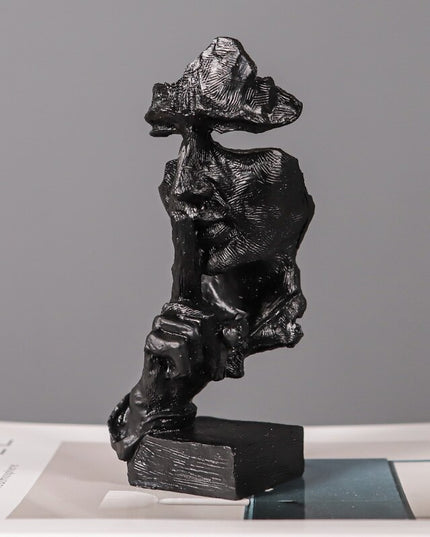 Figurka dekoracyjna rzeźba vintage motyw twarzy