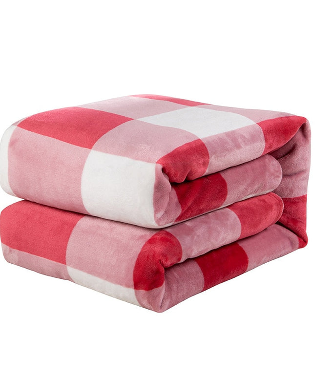 Koc flanelowy w kratkę