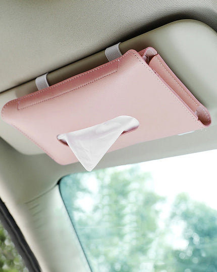 Pudełko na chusteczki skórzane do samochodu