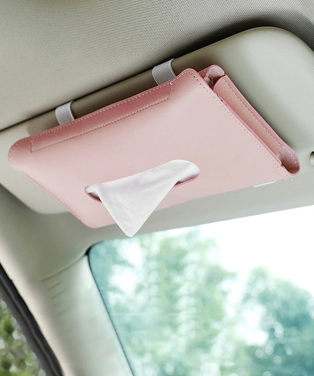 Pudełko na chusteczki skórzane do samochodu