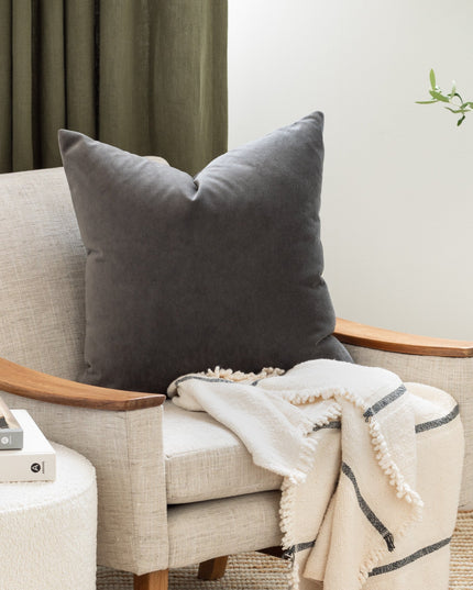 Poszewka na poduszkę welurowa w jednolitym kolorze