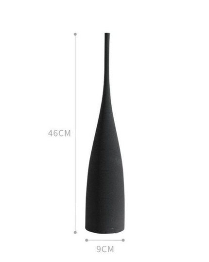 Wazon ceramiczny minimalistyczny ze zwężoną górą