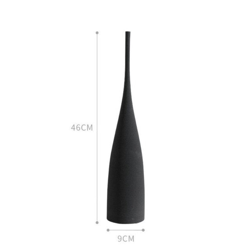 Wazon ceramiczny minimalistyczny ze zwężoną górą