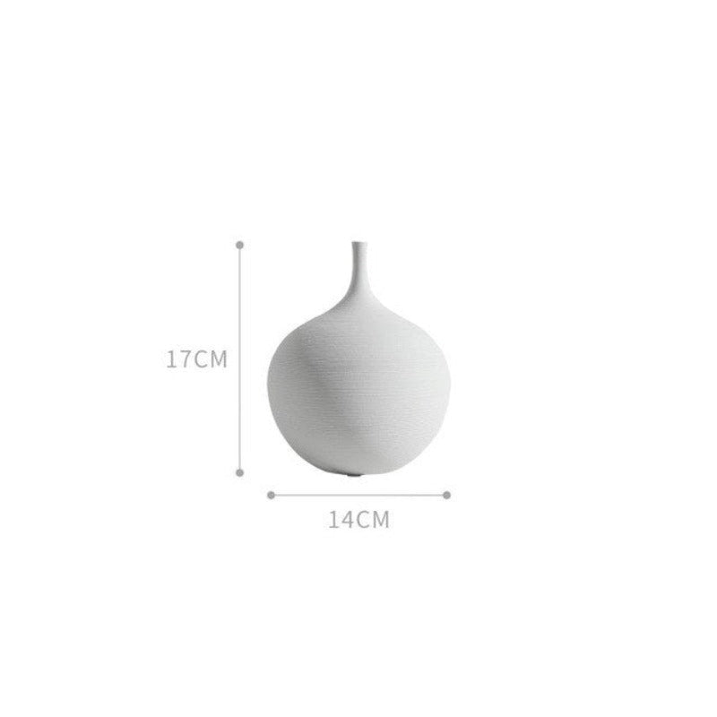 Wazon ceramiczny minimalistyczny ze zwężoną górą