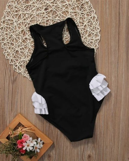 Jednoczęściowy strój kąpielowy dla dziewczynki z motywem łabędzi