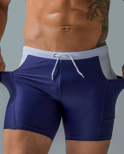 Męskie bokserki kąpielowe z kieszeniami