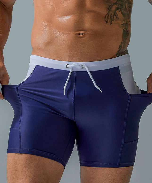 Męskie bokserki kąpielowe z kieszeniami