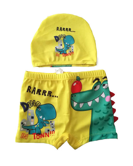 Kąpielówki dla niemowląt w dinozaury