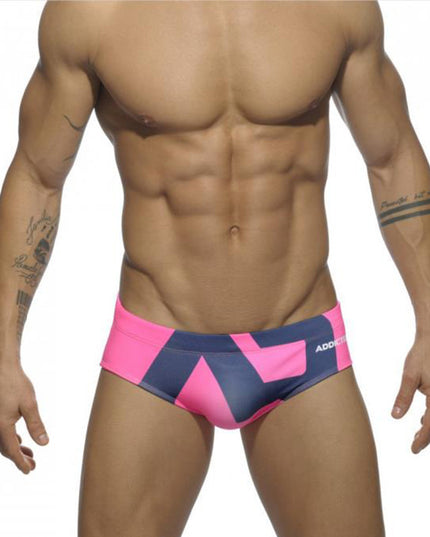 Męskie slipy kąpielowe ze wzorem