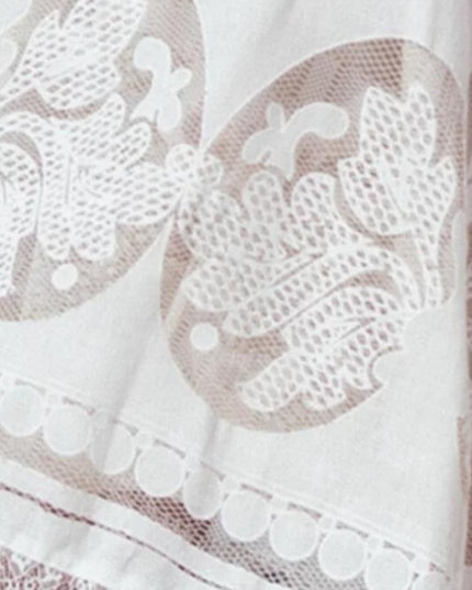 Sukienka midi biała koronkowa letnia zwiewna