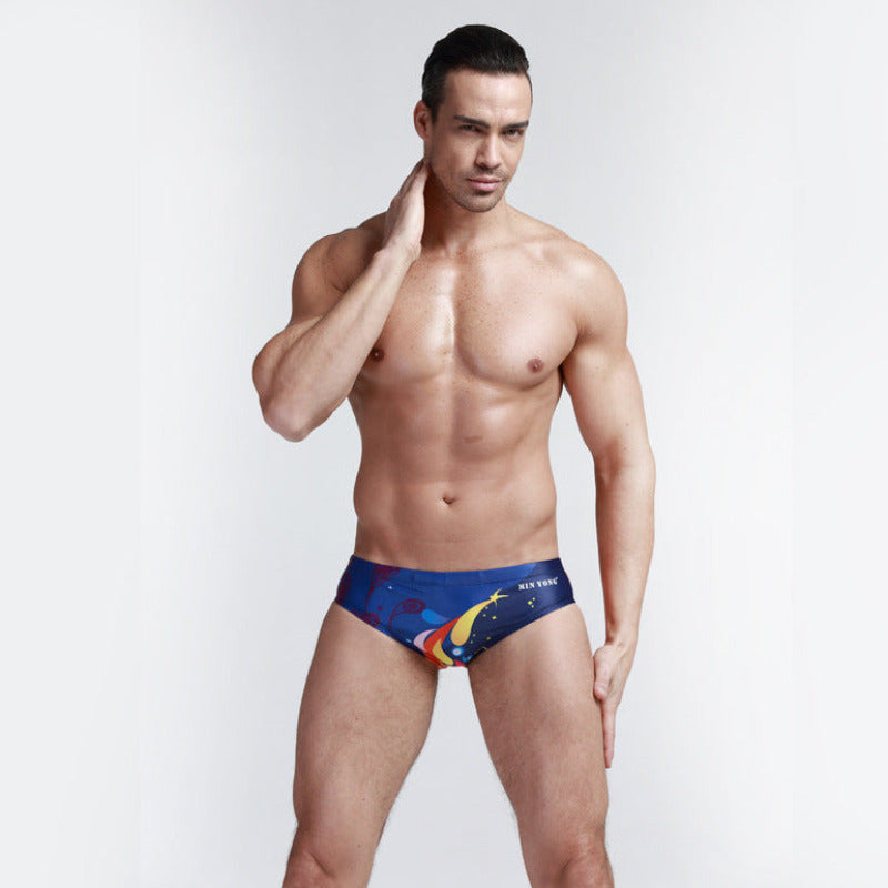 Męskie slipy kąpielowe w modne wzory