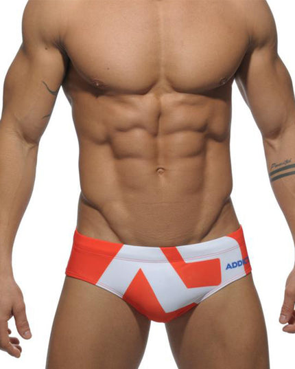 Męskie slipy kąpielowe ze wzorem