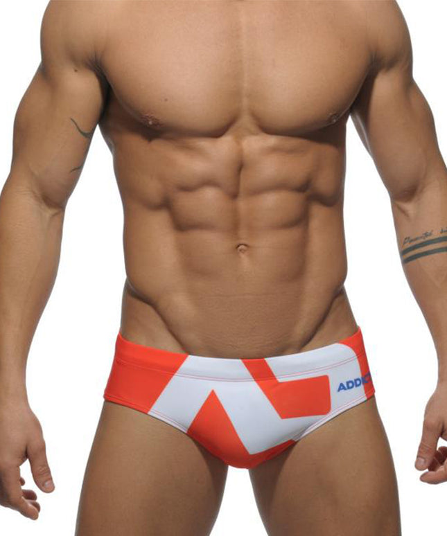 Męskie slipy kąpielowe ze wzorem