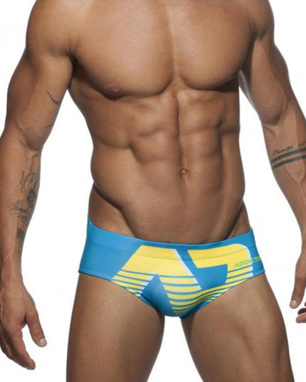 Męskie slipy kąpielowe ze wzorem