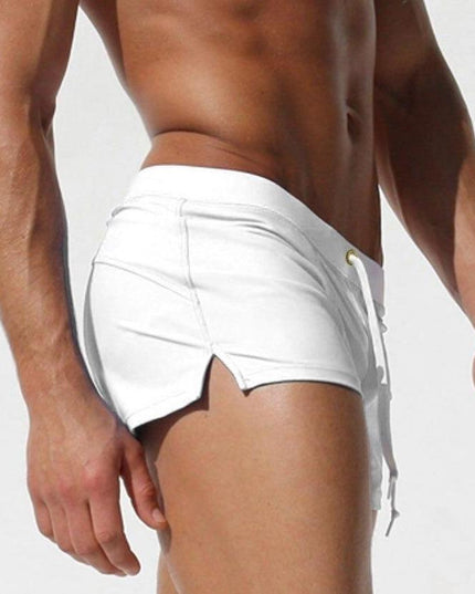 Męskie bokserki kąpielowe z zasuwaną kieszonką z tyłu