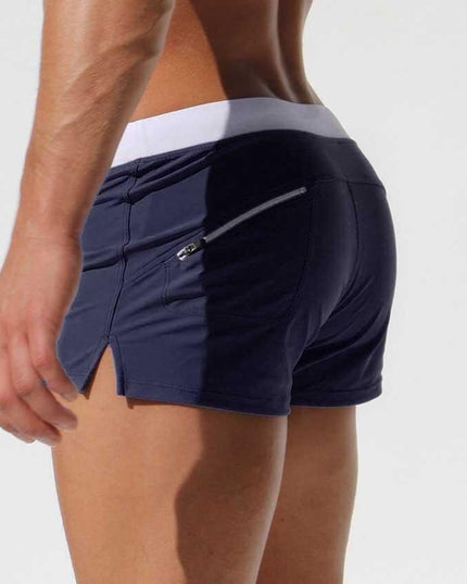 Męskie bokserki kąpielowe z zasuwaną kieszonką z tyłu