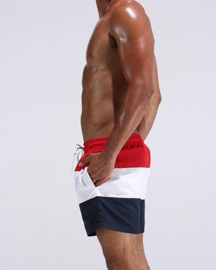 Męskie szorty kąpielowe w poziome paski